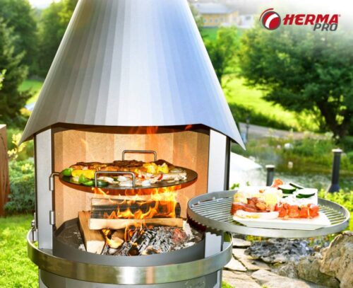 HERMAPRO Steakpfanne Grillplatte Vario 80